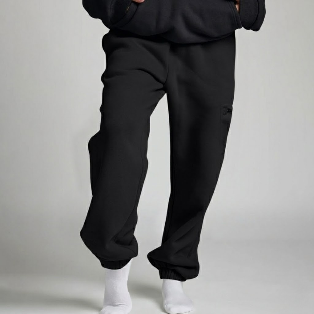 Minimalist Travel & Lounge Hoodie with Built-in Eye Mask