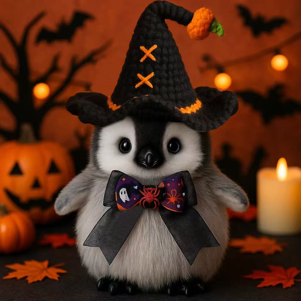 🟣🎃Magical Halloween Penguin Pals🐧: The Limited Edition Handmade Collection