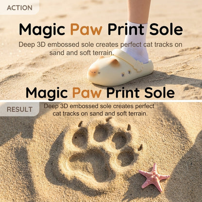 BarkBoundary™ Custom Paw Clogs-Cute Cat Lover Slip-On Shoes That Leave Paw Prints