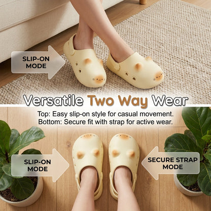 BarkBoundary™ Custom Paw Clogs-Cute Cat Lover Slip-On Shoes That Leave Paw Prints