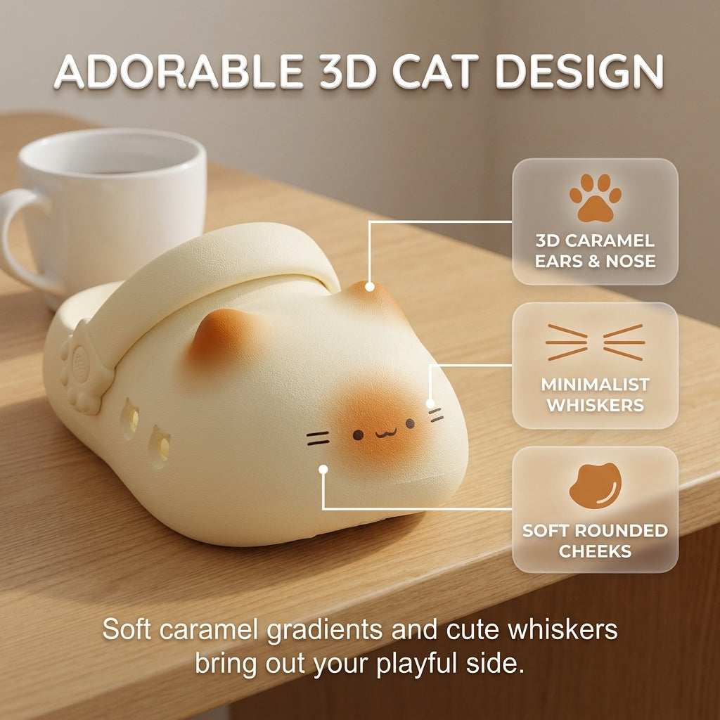 BarkBoundary™ Custom Paw Clogs-Cute Cat Lover Slip-On Shoes That Leave Paw Prints
