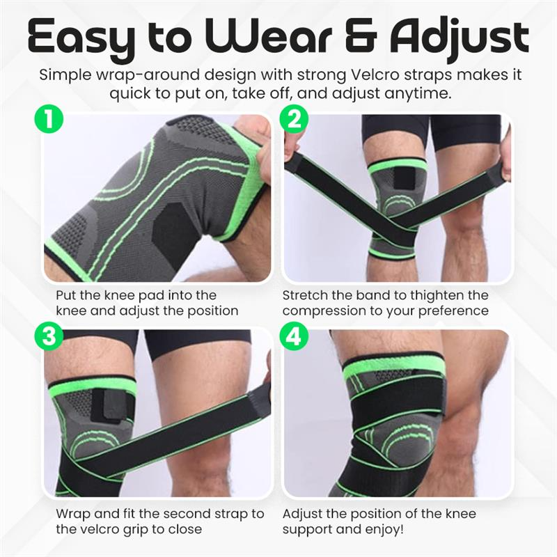 Smart Pressure-Adjustable Knee Support