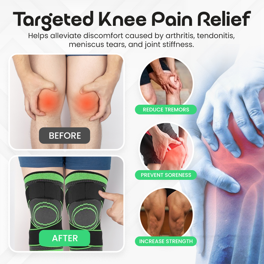 Smart Pressure-Adjustable Knee Support