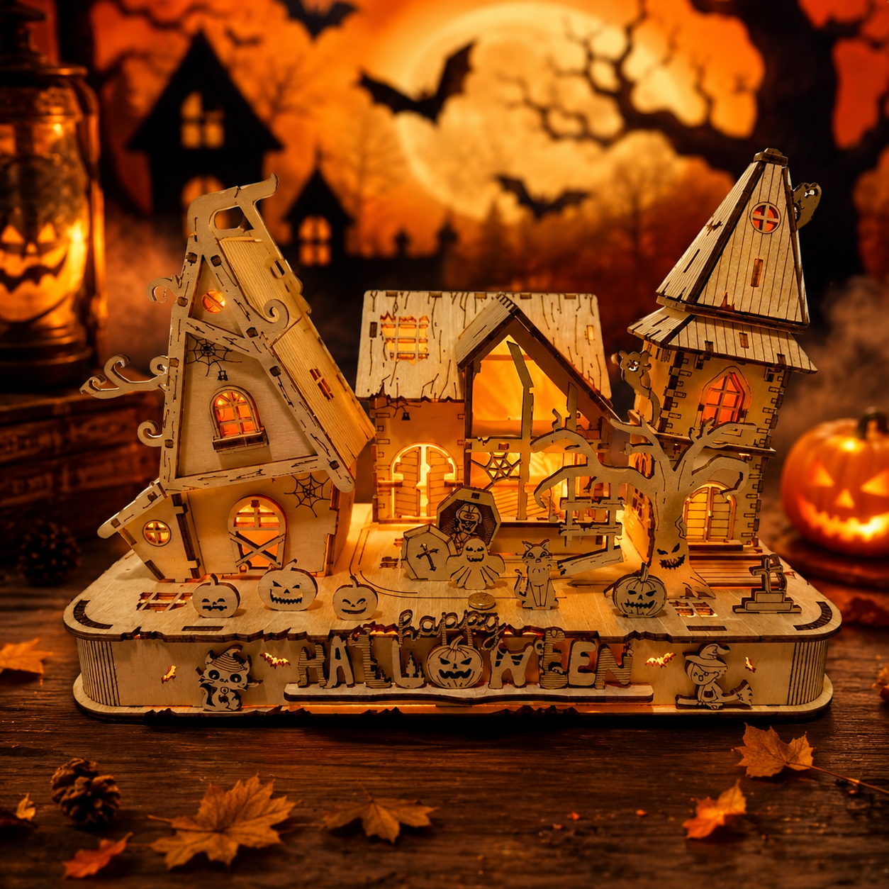 💥 Last Day 40% OFF-🎃Craft a Cutest Haunted House👻 You'll Love to Display