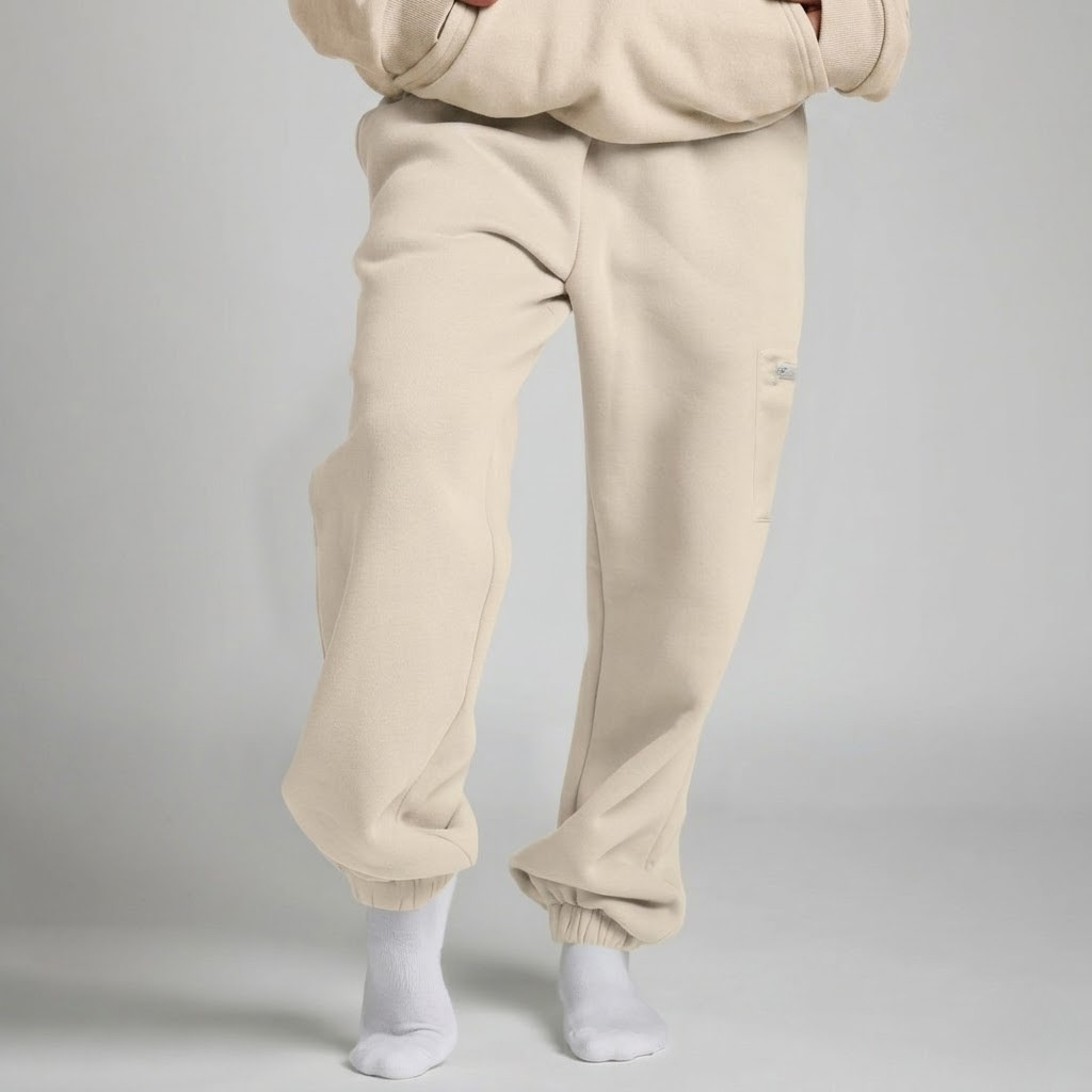 Minimalist Travel & Lounge Hoodie with Built-in Eye Mask