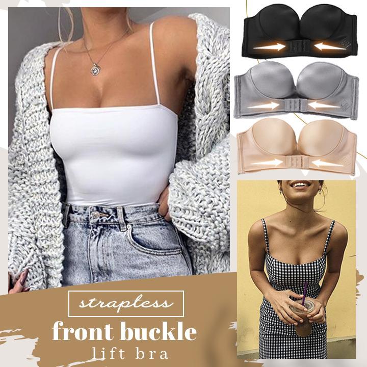🟢StayUp™ Strapless Front Buckle Lift Bra