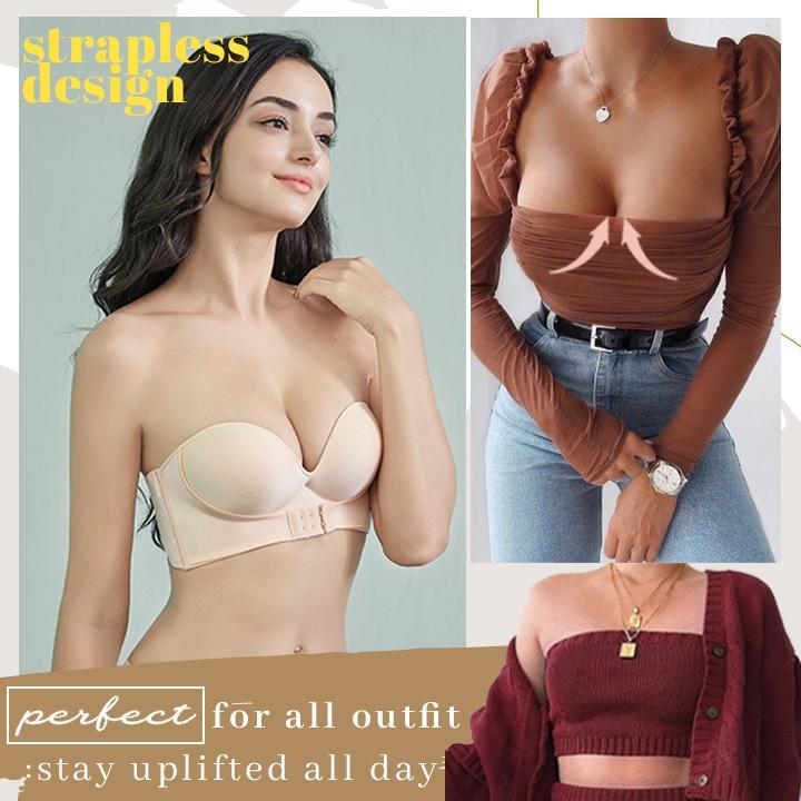 🟢StayUp™ Strapless Front Buckle Lift Bra