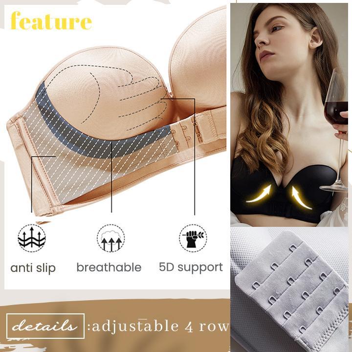 🟢StayUp™ Strapless Front Buckle Lift Bra