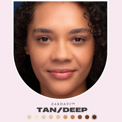 Zakdavi Super Coverage Foundation with Buffing Brush💖