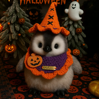 🟣🎃Magical Halloween Penguin Pals🐧: The Limited Edition Handmade Collection
