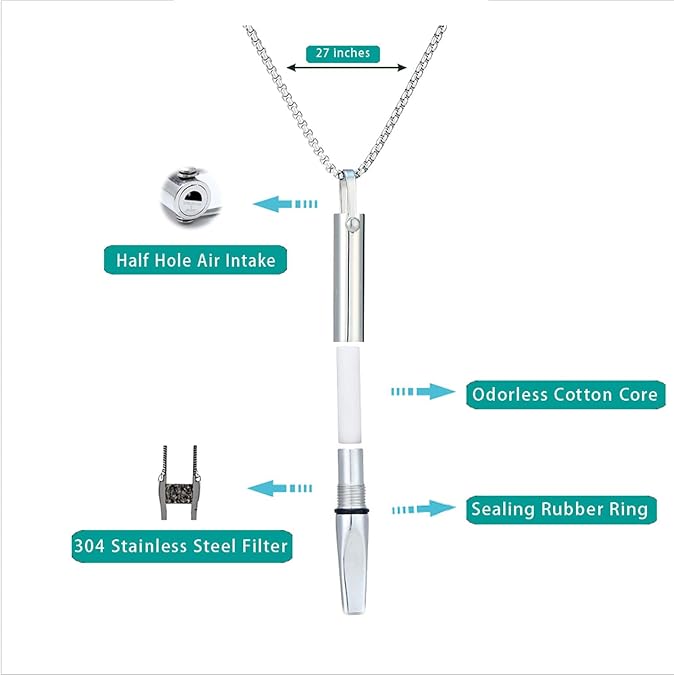 LBMLBM™ Breathing Resistance Whistle Necklace- Defeat smoking addiction with every breath