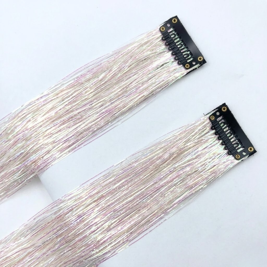 👑Prom’s Most-Wanted: Vibrant Laser Hair Tinsel! 💃(Available in Snap Clips & DIY Strands)