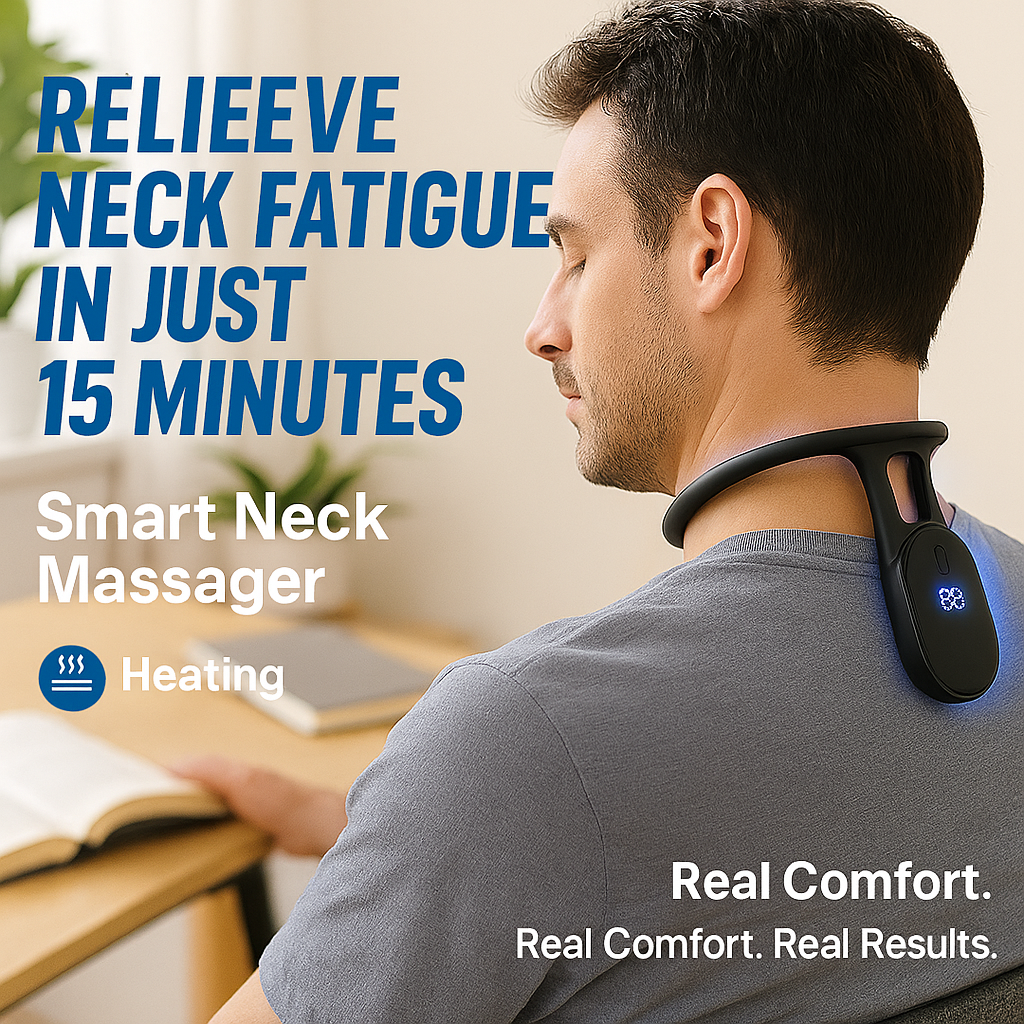 LBMLBM™ Intelligent Ultrasonic Neck Massager for Pain Relief & Lymphatic Drainage