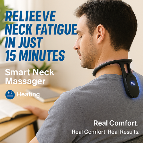 LBMLBM™ Intelligent Ultrasonic Neck Massager for Pain Relief & Lymphatic Drainage