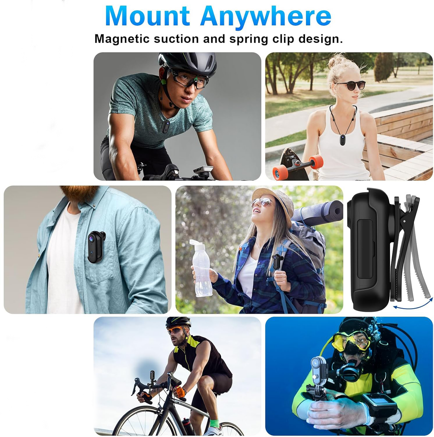 Thumb action camera