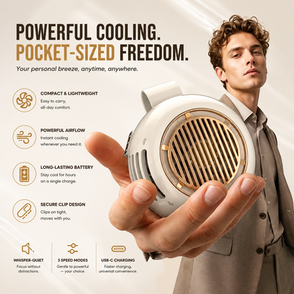 Beat The Heat Anywhere With This Mini Cooling Fan ❄️