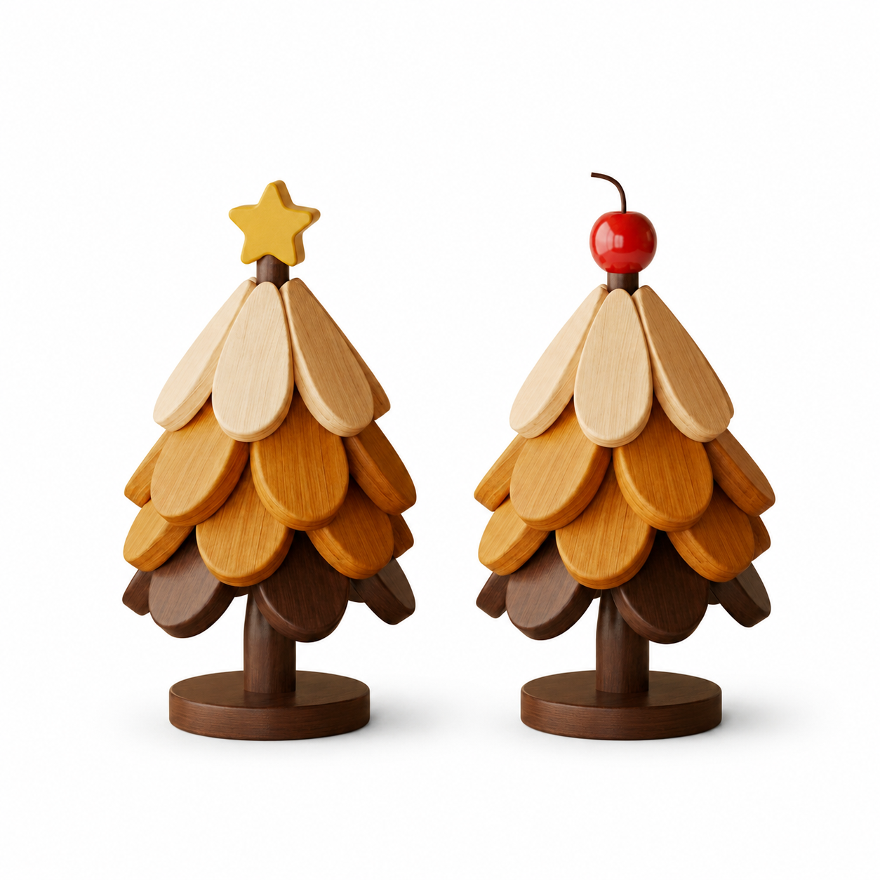 Transform Festive Decor into Trivets: ✨The Collapsible Wooden Tree Set🎄