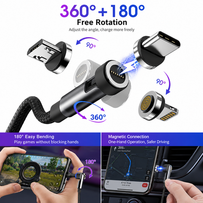 🔥STATIK 360 Pro Cable: 5-in-1 Universa(🚀10x Faster Than Traditional Cables)