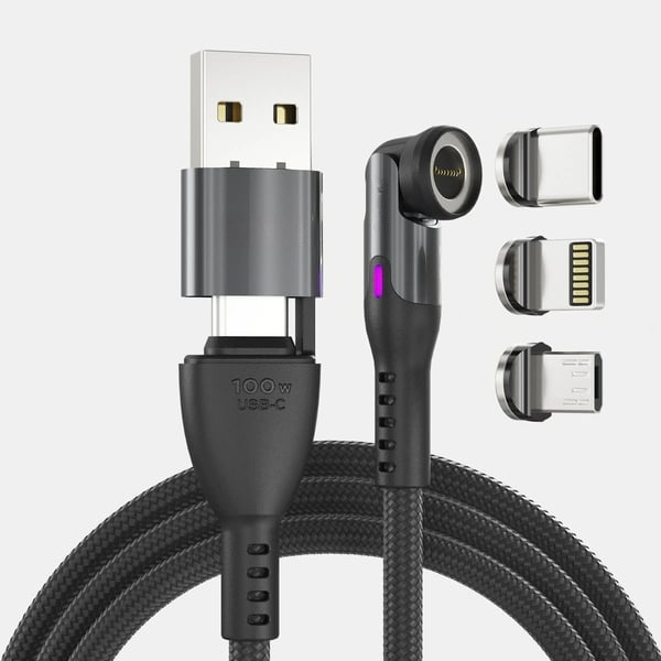 🔥STATIK 360 Pro Cable: 5-in-1 Universa(🚀10x Faster Than Traditional Cables)