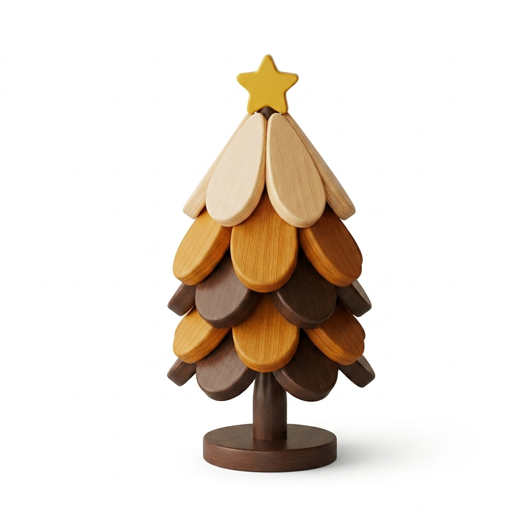 Transform Festive Decor into Trivets: ✨The Collapsible Wooden Tree Set🎄
