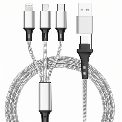 ⚡ One Cable for Every Device – 5-in-1 Universal Multi Charging Cable (1.2m)