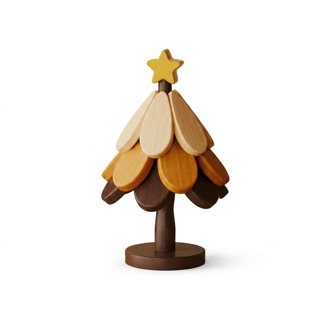 Transform Festive Decor into Trivets: ✨The Collapsible Wooden Tree Set🎄