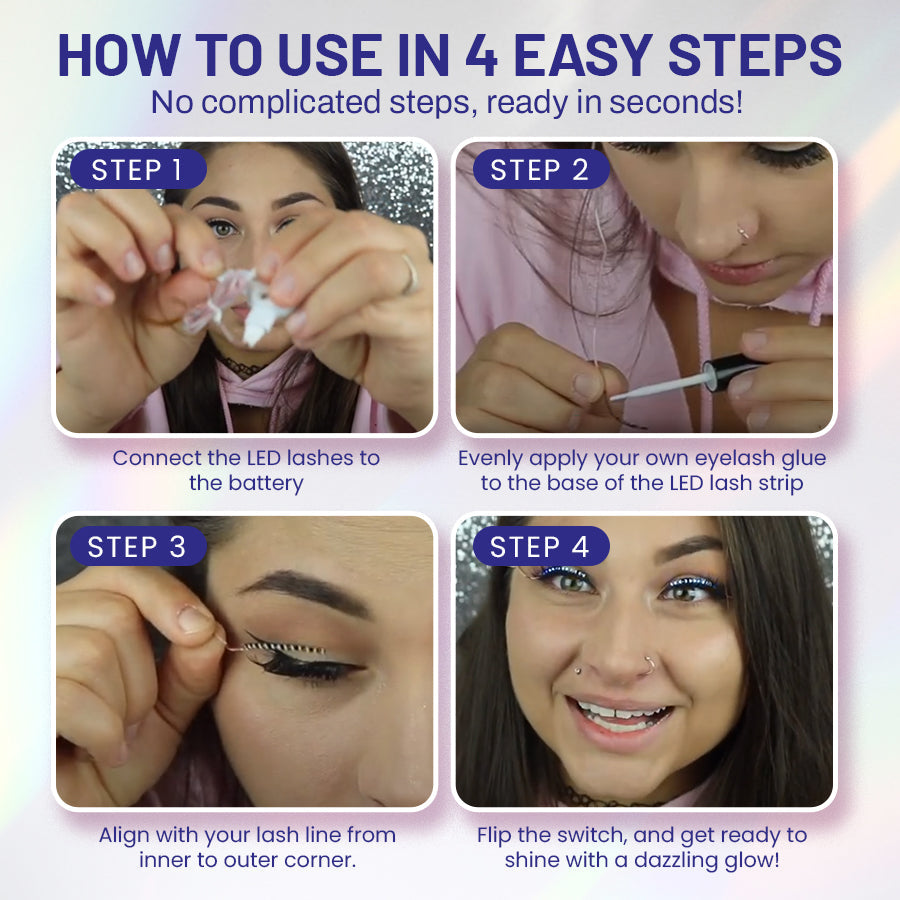 LBMLBM™ High-Performance LED Eyelashes –Perfect for Festivals & Raves.