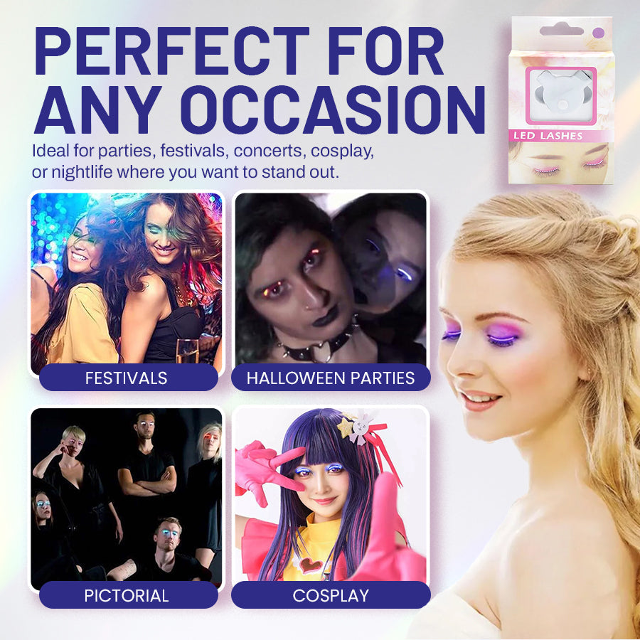 LBMLBM™ High-Performance LED Eyelashes –Perfect for Festivals & Raves.