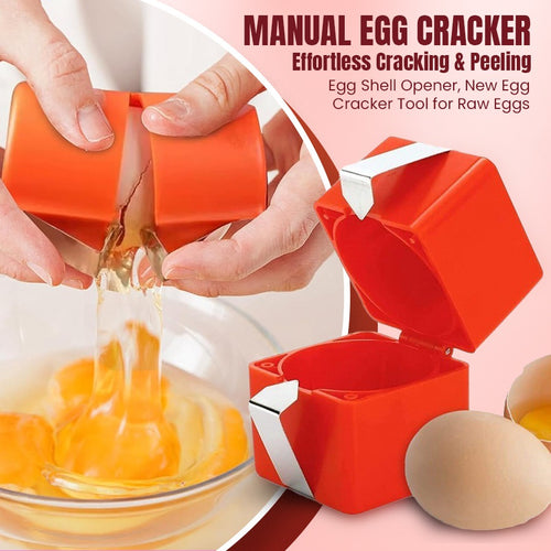 Manual Egg Cracker🥚Effortless Cracking & Peeling🍳Buy 1 Get 1 FREE