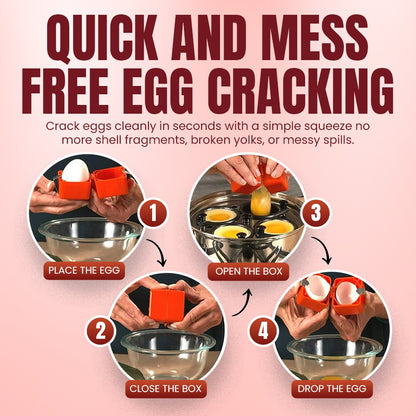Manual Egg Cracker🥚Effortless Cracking & Peeling🍳Buy 1 Get 1 FREE
