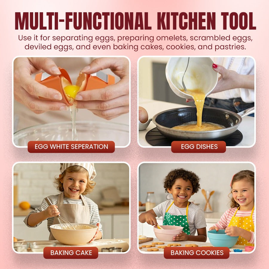 Manual Egg Cracker🥚Effortless Cracking & Peeling🍳Buy 1 Get 1 FREE