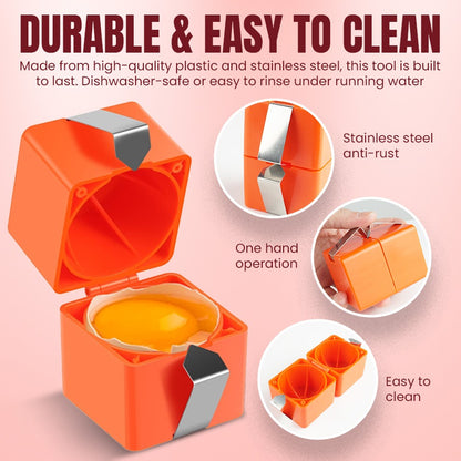 Manual Egg Cracker🥚Effortless Cracking & Peeling🍳Buy 1 Get 1 FREE