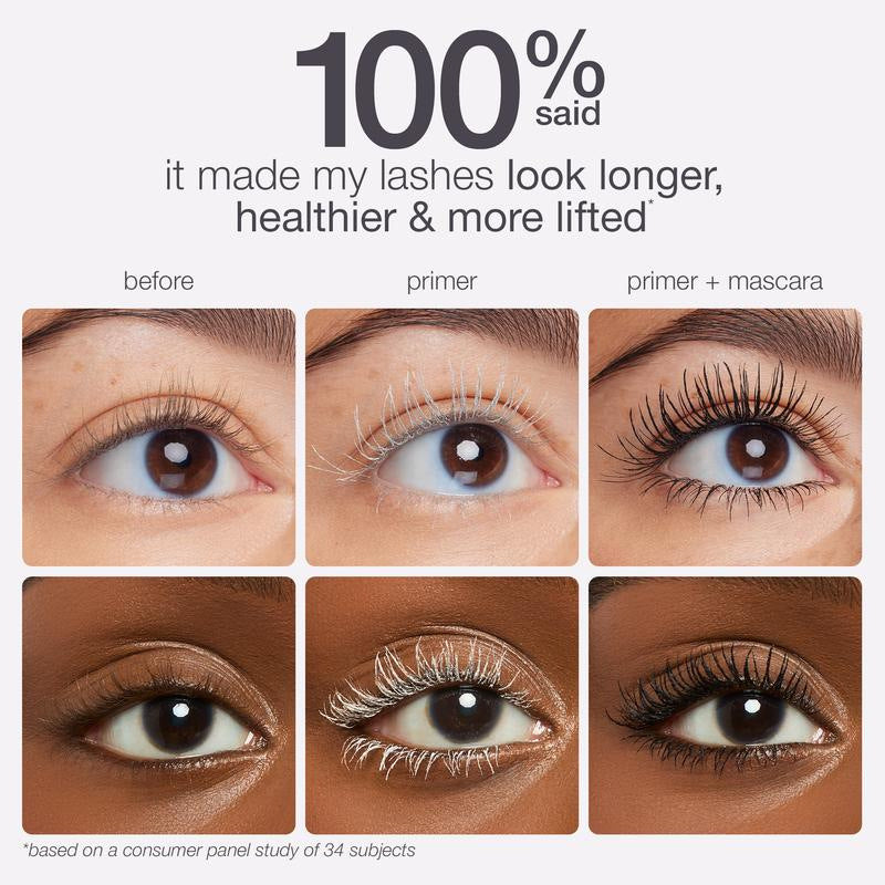 ✨Use Eyelash Primer & Mascara Kit，👀 Get Longer, Lifted & Smudge-Free Lashes in 2 Easy Steps