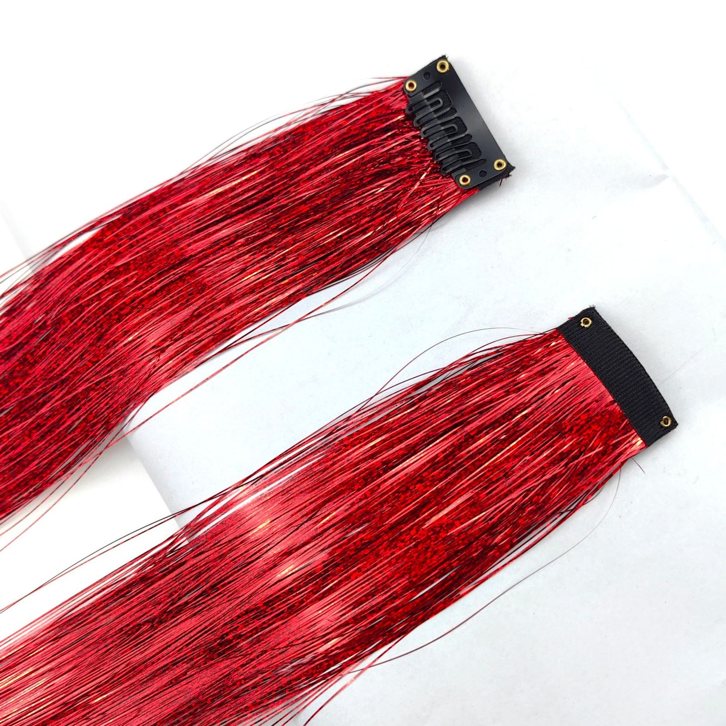 👑Prom’s Most-Wanted: Vibrant Laser Hair Tinsel! 💃(Available in Snap Clips & DIY Strands)
