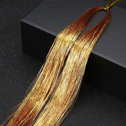 👑Prom’s Most-Wanted: Vibrant Laser Hair Tinsel! 💃(Available in Snap Clips & DIY Strands)