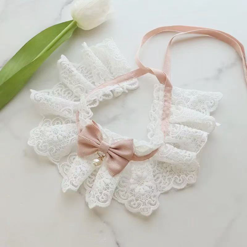 Pink Lace Scarf