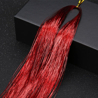 👑Prom’s Most-Wanted: Vibrant Laser Hair Tinsel! 💃(Available in Snap Clips & DIY Strands)