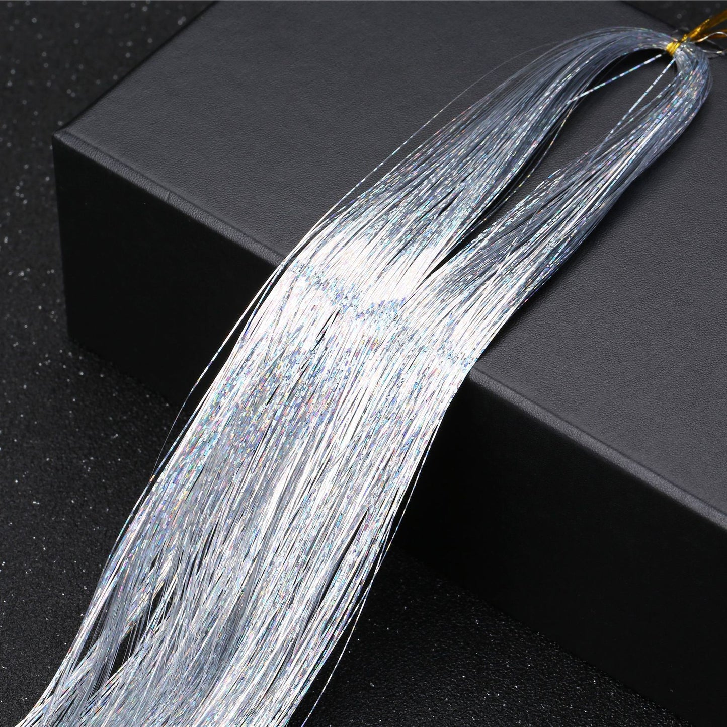 👑Prom’s Most-Wanted: Vibrant Laser Hair Tinsel! 💃(Available in Snap Clips & DIY Strands)