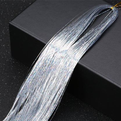 👑Prom’s Most-Wanted: Vibrant Laser Hair Tinsel! 💃(Available in Snap Clips & DIY Strands)