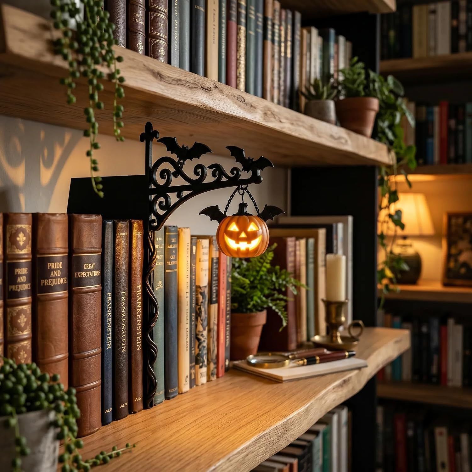 Pumpkin Bat Lantern