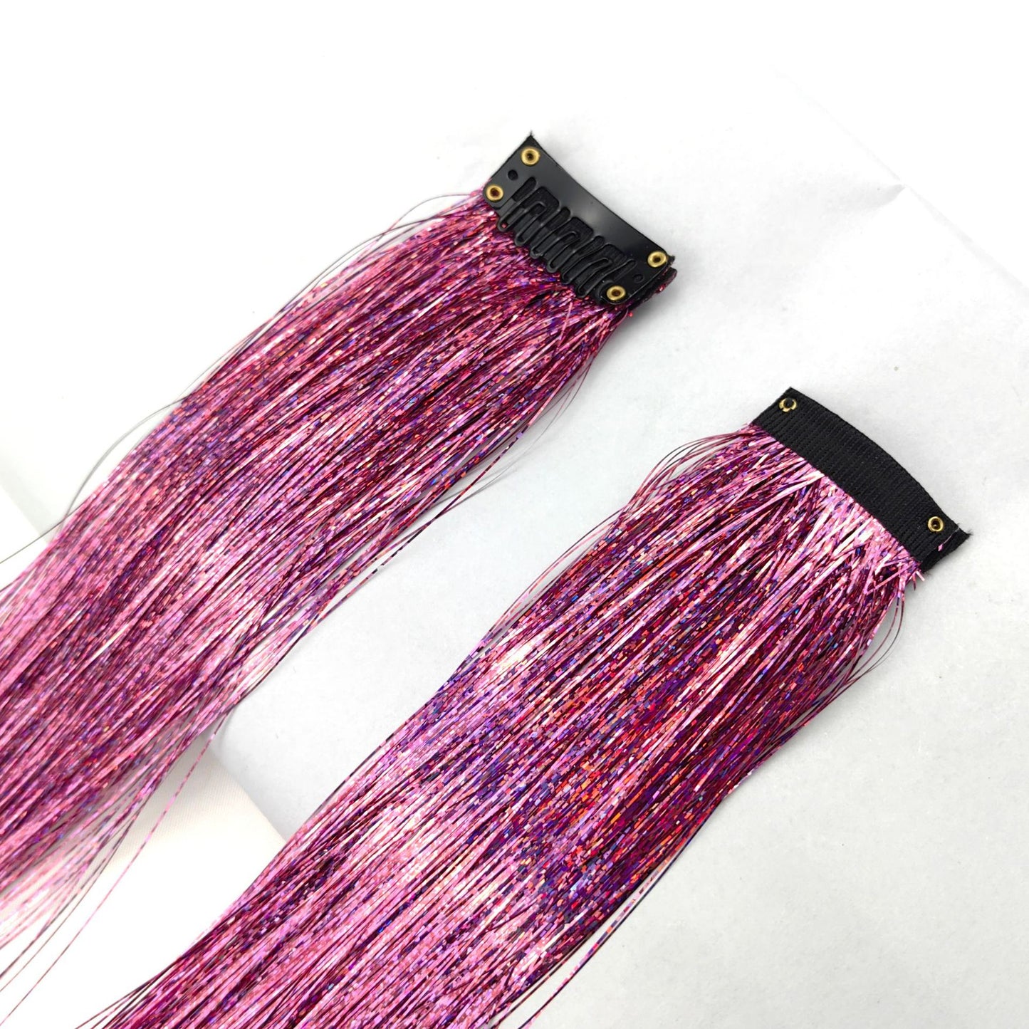 👑Prom’s Most-Wanted: Vibrant Laser Hair Tinsel! 💃(Available in Snap Clips & DIY Strands)