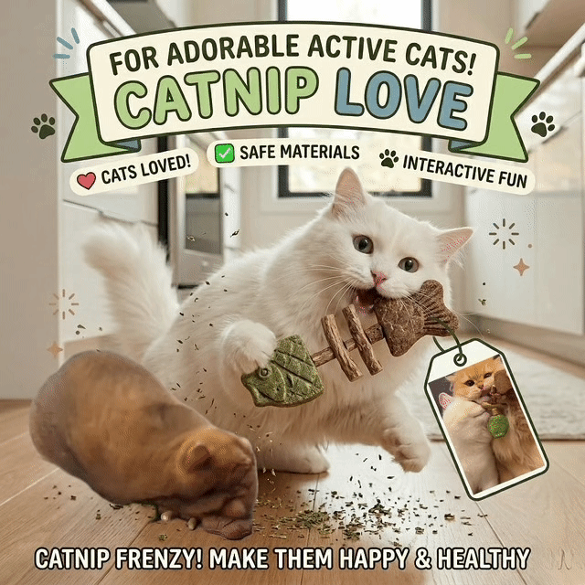 Catnip & Silvervine Chew