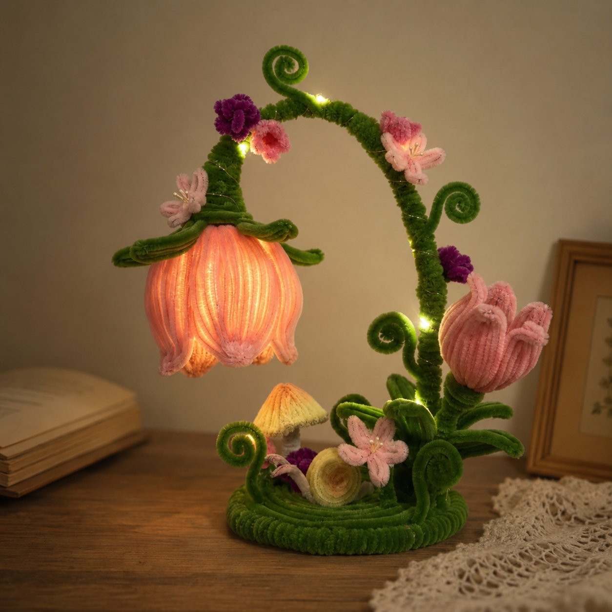 Pink Lily of the Valley Lamp Kit
