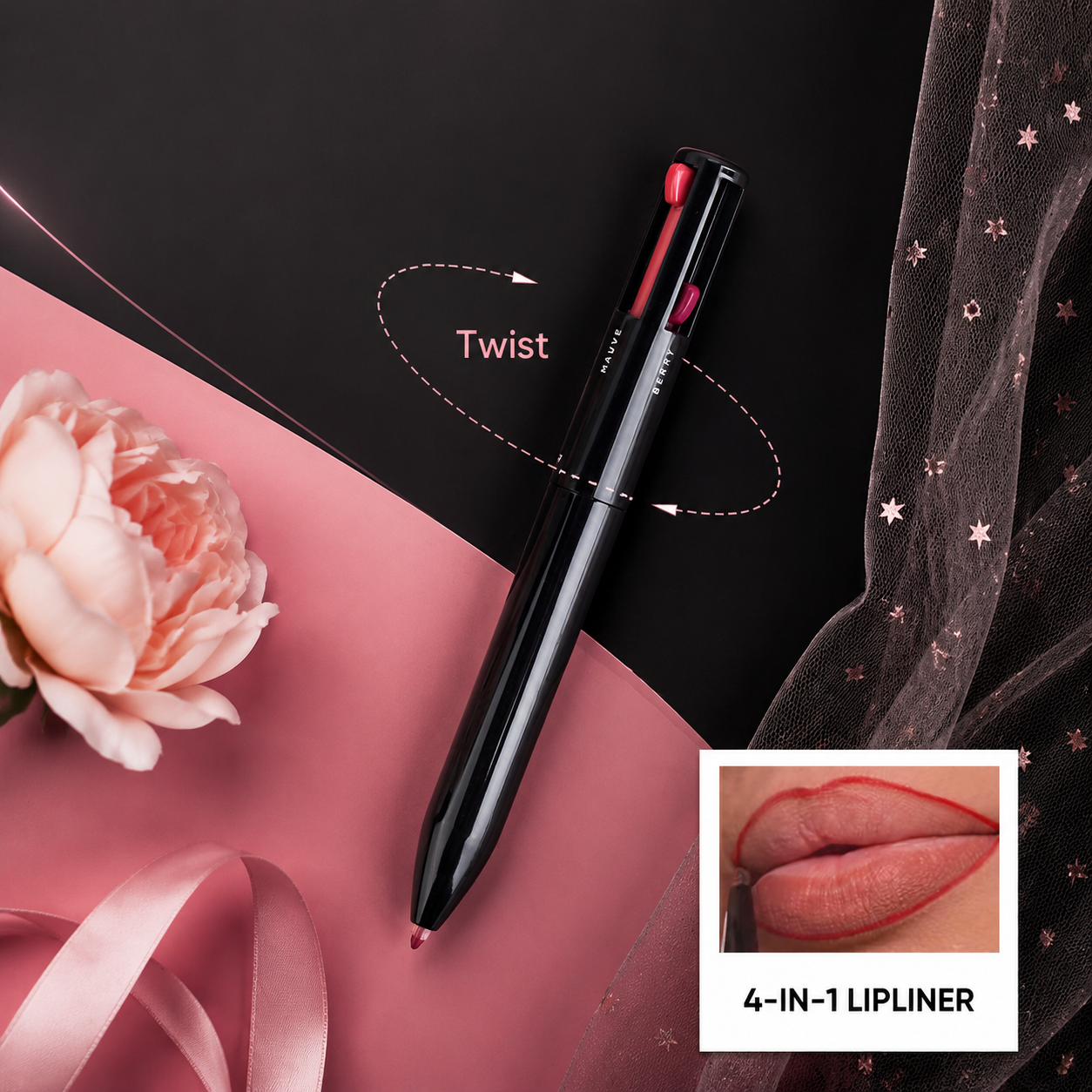 🖊️4 in 1 makeup pen = Your Full Makeup Bag | 4 Steps In One Click💄 |   BUY 1 GET 1 FREE