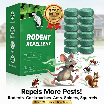 🚫🐀 12-Pack Popular Natural Rodent Repellent Balls