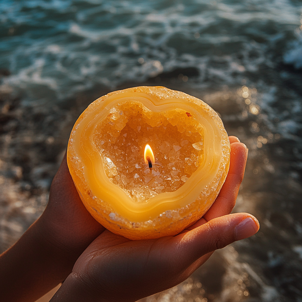 🔹Last day: 45% off  2025 New Aura Crystal Candle