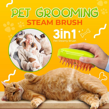 🟢Pet Grooming Steamy Brush