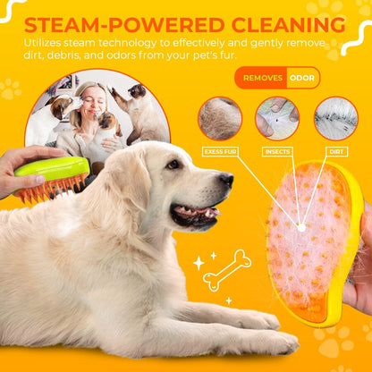 🟢Pet Grooming Steamy Brush