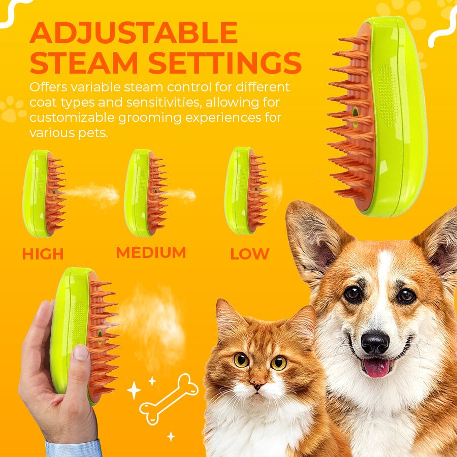 🟢Pet Grooming Steamy Brush