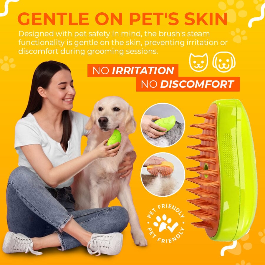 🟢Pet Grooming Steamy Brush